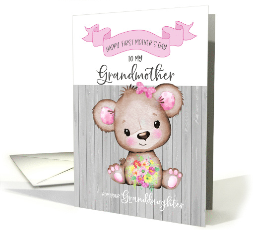 Happy First Mother's Day Grandmother From Granddaughter card (1608608)