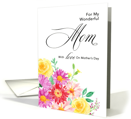 Burst of Color Floral Mother's Day Mom card (1610834)
