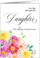 Burst of Color Floral Mother’s Day Daughter card