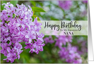 Morning Lilac Happy Birthday Nana card