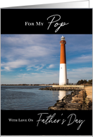 Lighthouse Seaside Father’s Day for Pop card