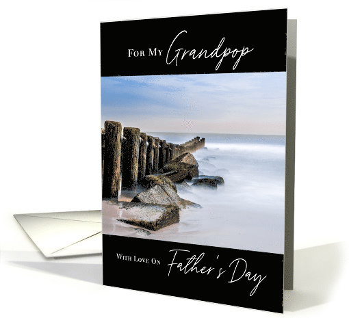 Seaside Ocean Jetty Father's Day for Grandpop card (1615836)