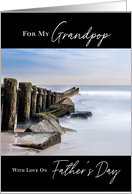 Seaside Ocean Jetty Father’s Day for Grandpop card