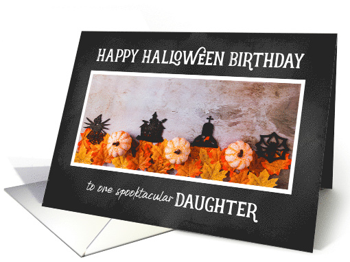 Chalkboard Happy Halloween Birthday Son card (1623846)