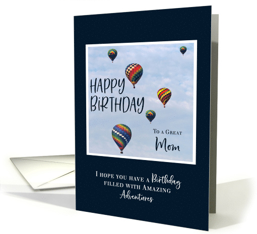 Hot Air Balloon Birthday Mom card (1627824)