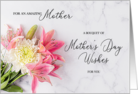 Shades of Pink Lilies and Mums Mother’s Day for Mother card