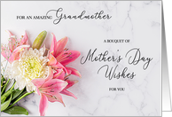 Shades of Pink Lilies and Mums Mother’s Day for Grandmother card
