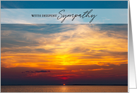 Sympathy Layers of Color Sunset Over Chesapeake Bay card