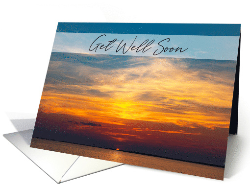 Get Well Layers of Color Sunset Over Chesapeake Bay card (1631608)