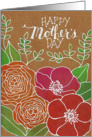 Mother’s Day Card, flowers, For Mom From Daughter card