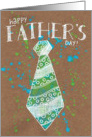 Father’s Day Card, tie, from Child to Father, for Dad card