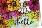 Hello Floral Greeting card