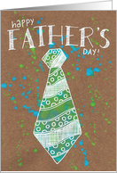 Father’s Day Card, tie, from Child to Father, for Dad card