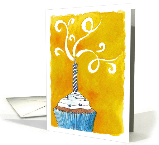 Happy Birthday Cupcake card (84640)