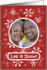 Let it Snow Frame 2 - Photo Card