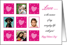 Pink Quilt Valentine - Photo Card