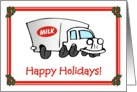 Christmas Milk Delivery Truck card