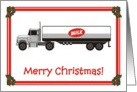 Christmas Milk Delivery Truck card