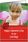 Valentine’s Day Love Bug, Photo Card