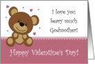 Bear Valentine - Godmother card