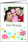 Easter Blessings Cross - Photo Card