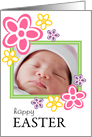 Happy Easter - Flower Photo Card Frame card