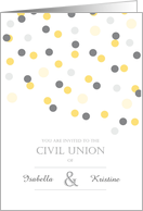 Civil Union - Gay Invitation card