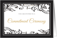 Commitment Ceremony - Gay Invitation card