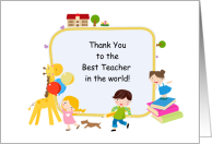 Thank You - Teacher card