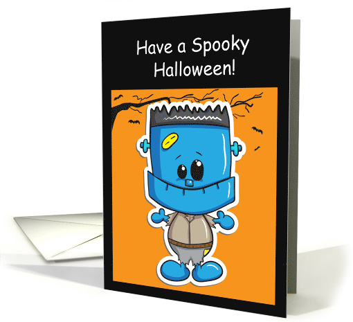 Happy Halloween, Godson- Little Frankenstein card (1441928)