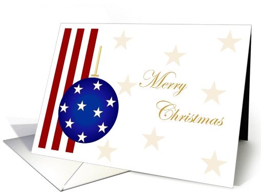 Merry Christmas - Patriotic card (267294)