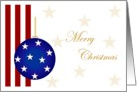 Merry Christmas - Patriotic card