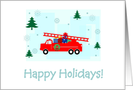 Firefighter - Christmas card