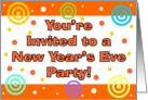 New Year’s Invitation card