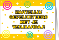 Dutch - Happy Birthday card