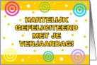 Dutch - Happy Birthday card