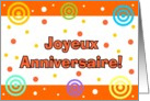 French - Happy Birthday card