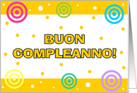 Italian - Happy Birthday card