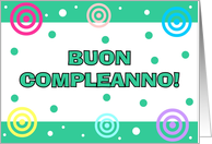 Italian - Happy Birthday card