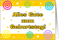 German - Happy Birthday card