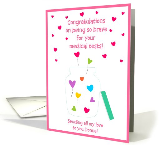 Congratulations - Being Brave for Medical Tests card (569631)