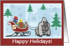 Christmas - Santa’s Sleigh Repo Gorilla card