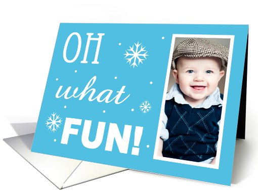Oh what fun! - Photo card (855102)
