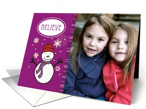 Christmas Believe - Photo card (856679)