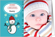 Merry Christmas Aunty- Photo Card