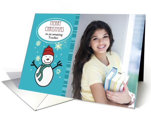 Merry Christmas Teacher - Photo card (861342)