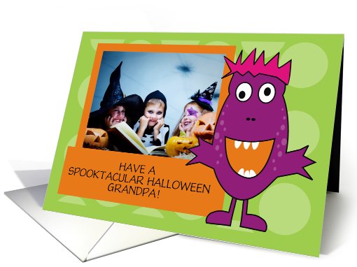 Happy Halloween Grandpa - Photo card (861576)