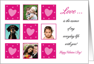 Pink Quilt Valentine - Photo Card