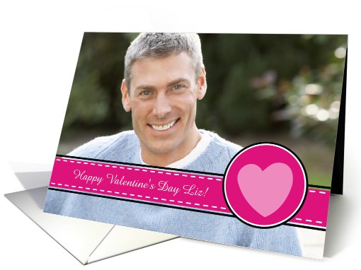Heart Stitch Ribbon Valentine - Photo card (880794)