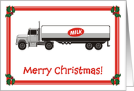 Christmas Milk Delivery Truck card